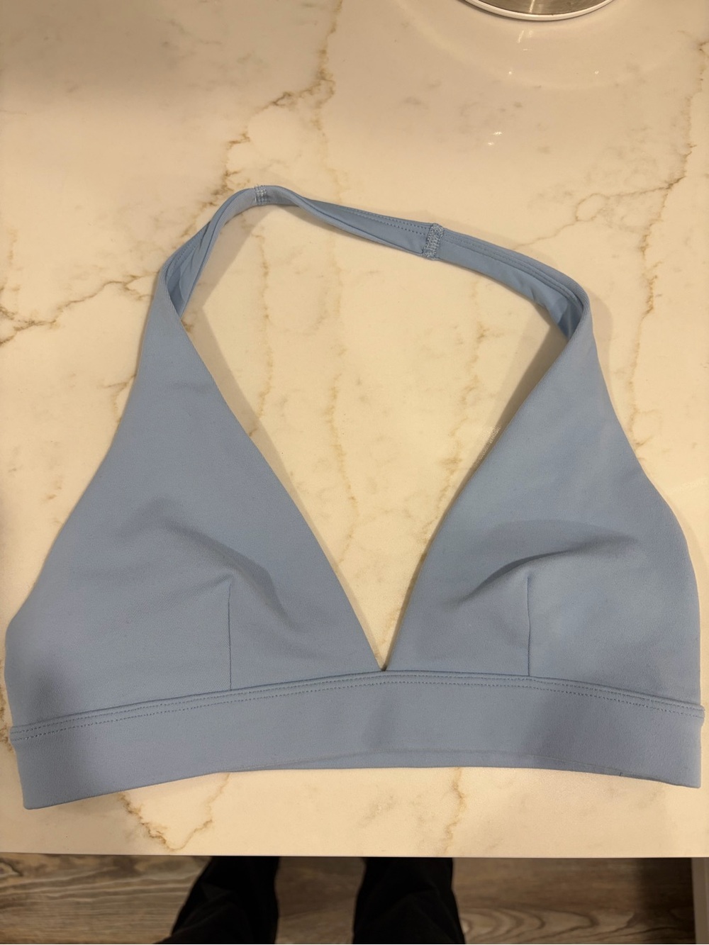 Aritzia Light Blue Halter Bralette Top